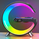 G-Shape LED Lamp with Bluetooth Speaker and Wireless Charger