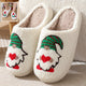 Christmas Santa Claus Home Slippers – Warm Non-Slip Indoor Shoes