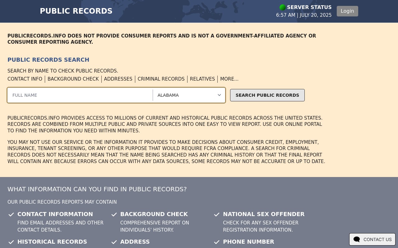 publicrecords.info